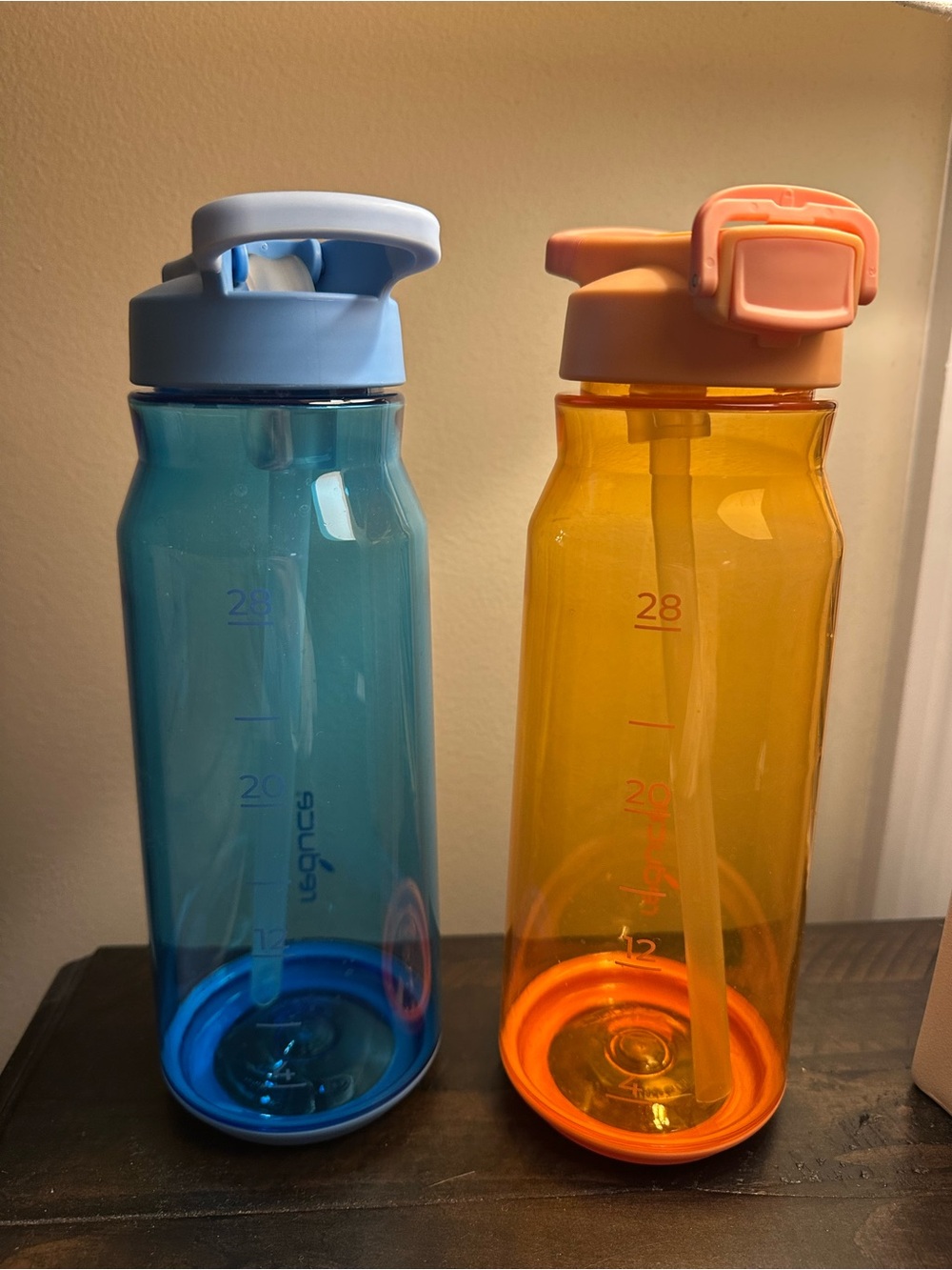 4 water bottles